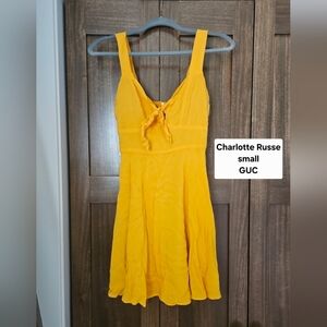 Charlotte Russe Vibrant Yellow Mini Dress